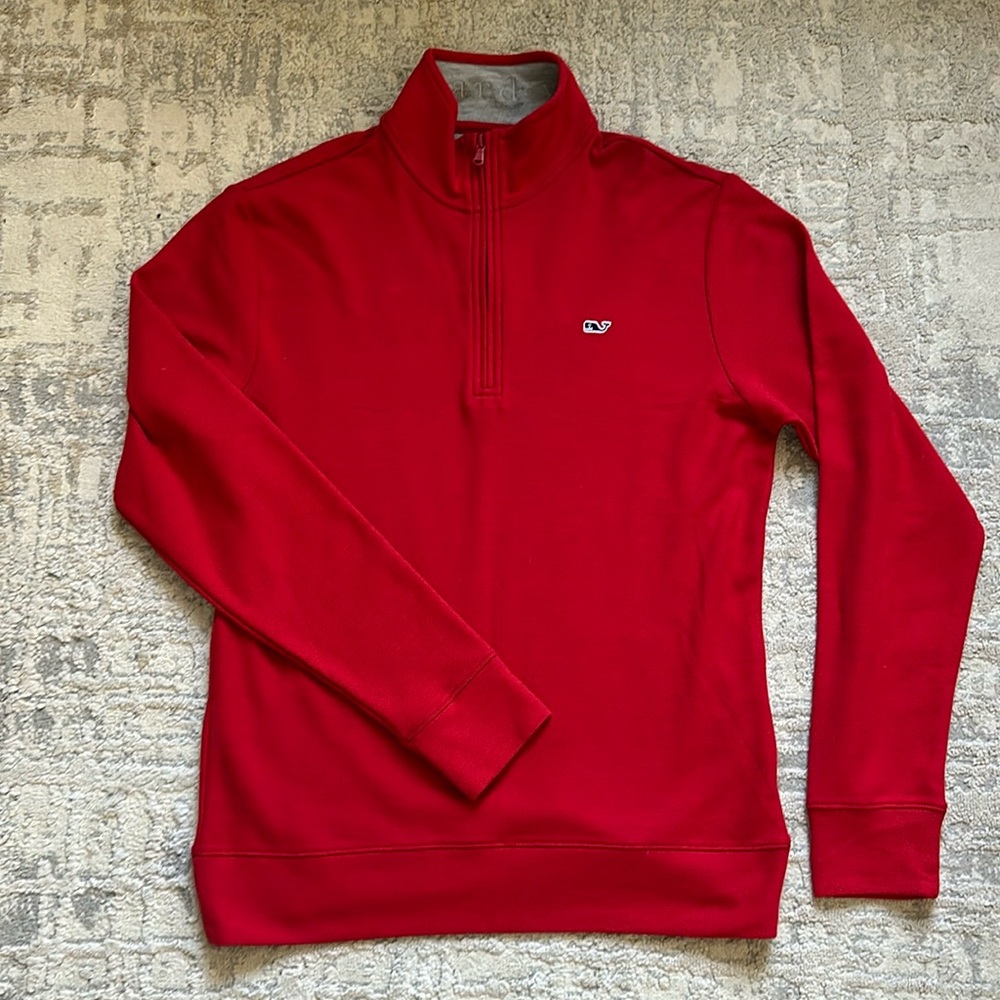 VINEYARD VINES red knit pullover